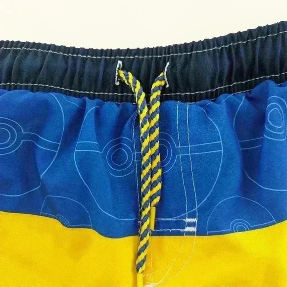 Nintendo Pokemon  Vibrant Colored Swim Trunks with Back Pocket Boys 10/12 - Picture 5 of 9